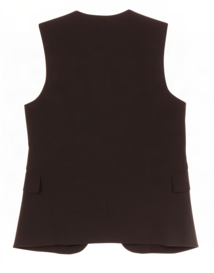 Gilet lungo da donna Zara UK 6 XS poliestere nero