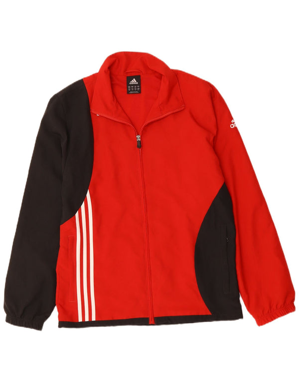 Giacca da tuta da uomo ADIDAS UK 36/38 Small Poliestere color block rosso