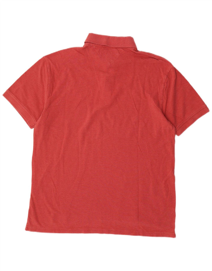 Polo da uomo Tommy Hilfiger grande rossa in cotone