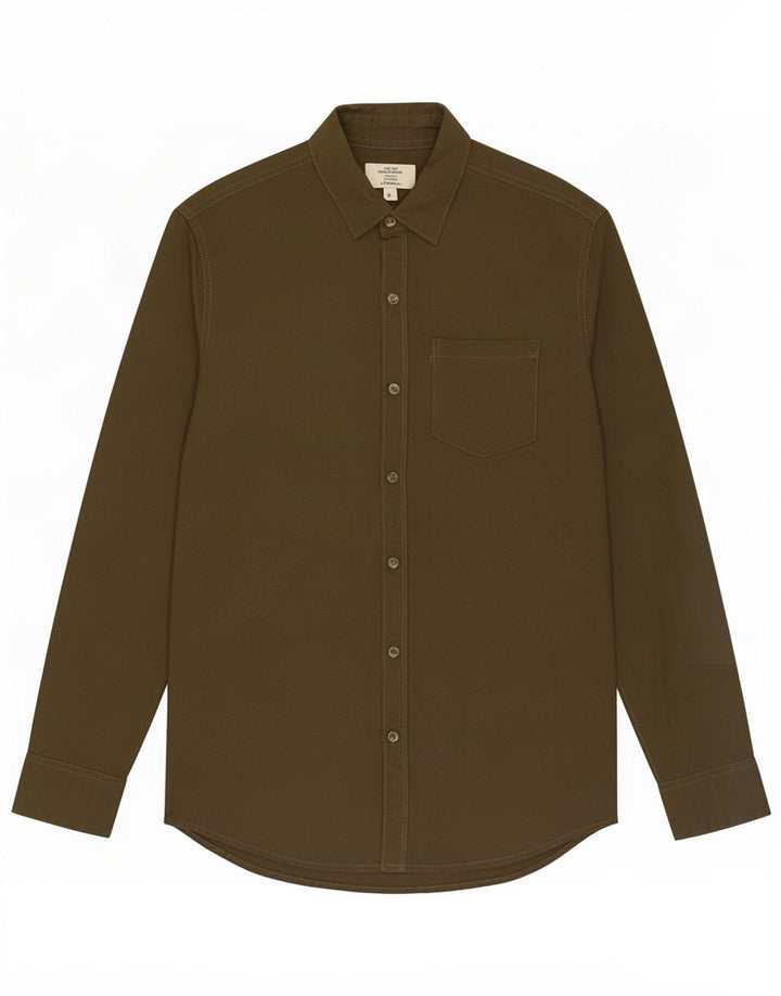 Camicia da uomo Jack & Jones grande in cotone kaki