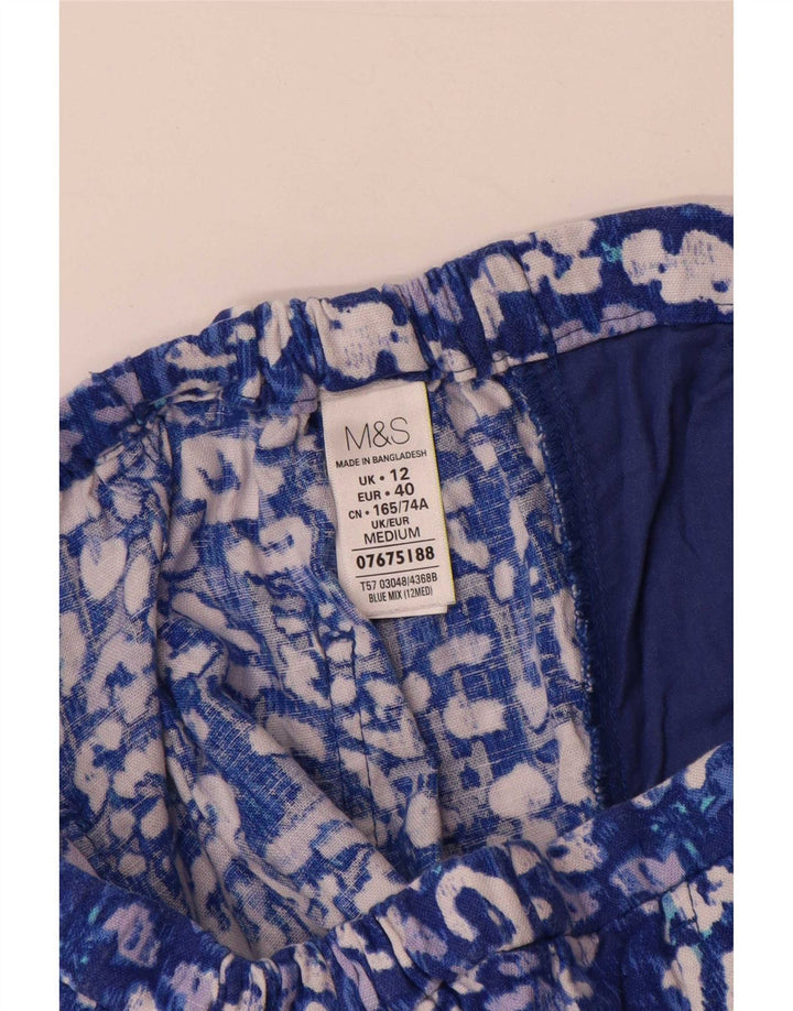 Pantaloni chino da donna Marks & Spencer UK 12 medi W30 L31 Blu