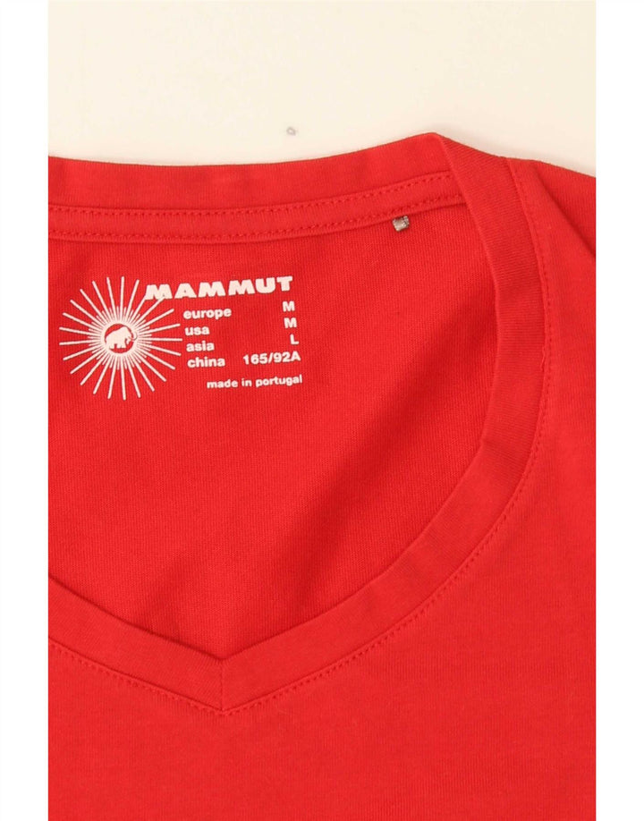 Maglietta grafica da donna Mammut Top UK 14 Medium Rossa