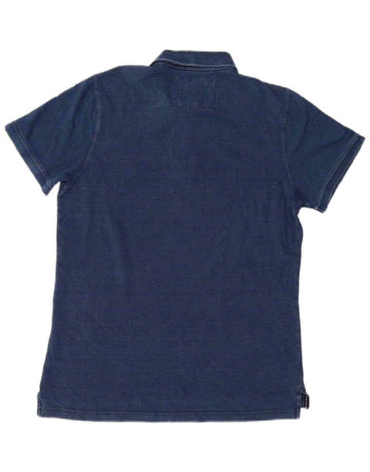 Crew Clothing Polo da uomo in cotone medio blu navy