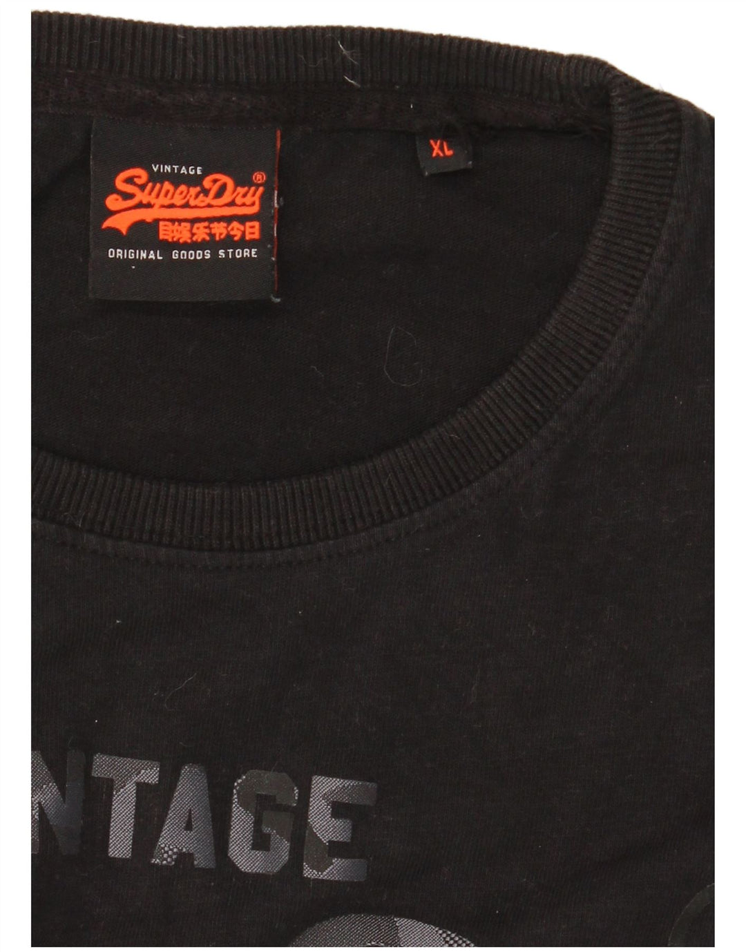 T-shirt grafica da uomo Superdry Top XL nera