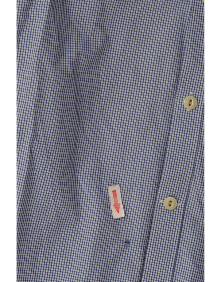 Camicia Barbour da uomo slim fit in cotone a quadretti blu medio