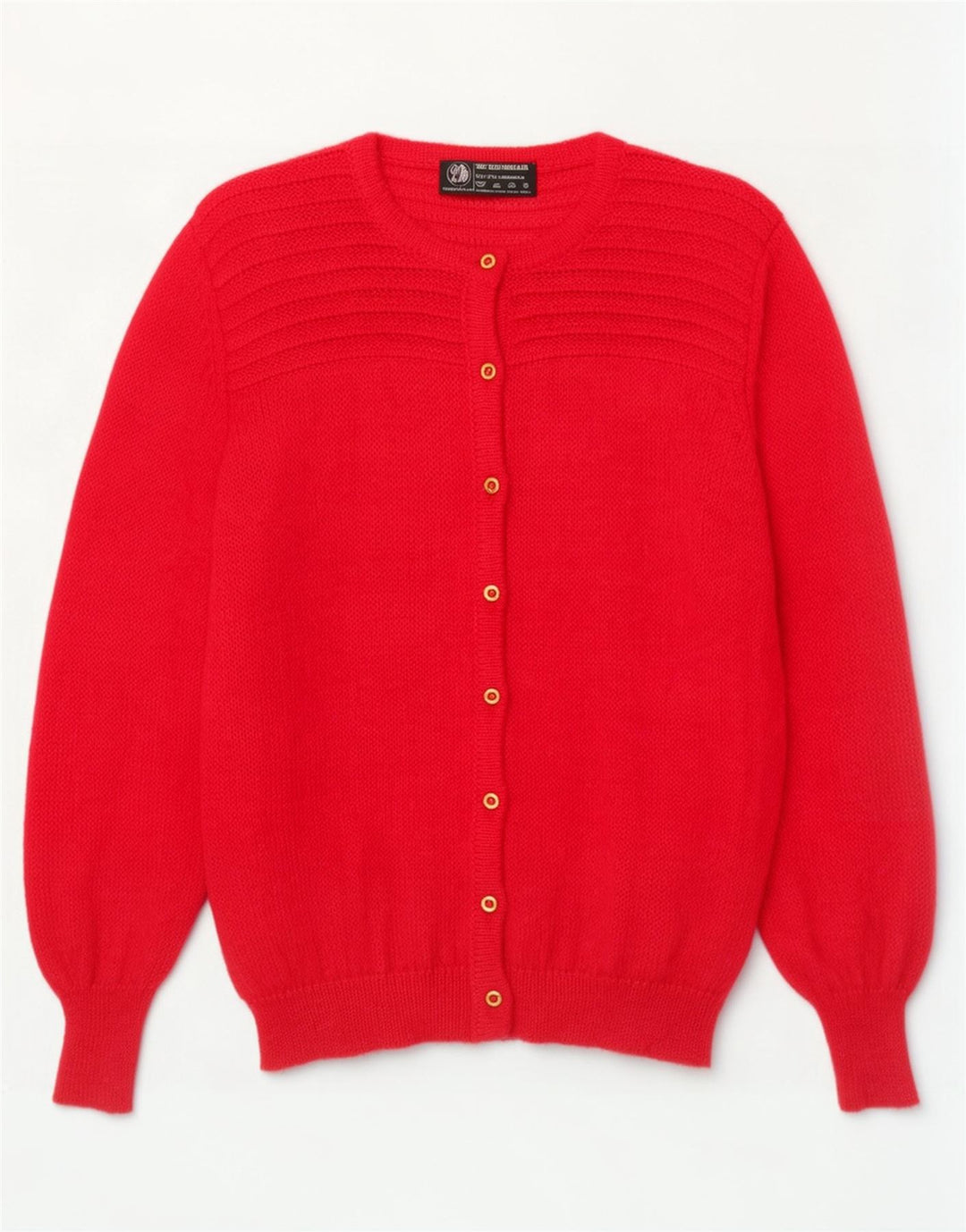 Maglione cardigan oversize da donna vintage UK 14 Mohair rosa medio
