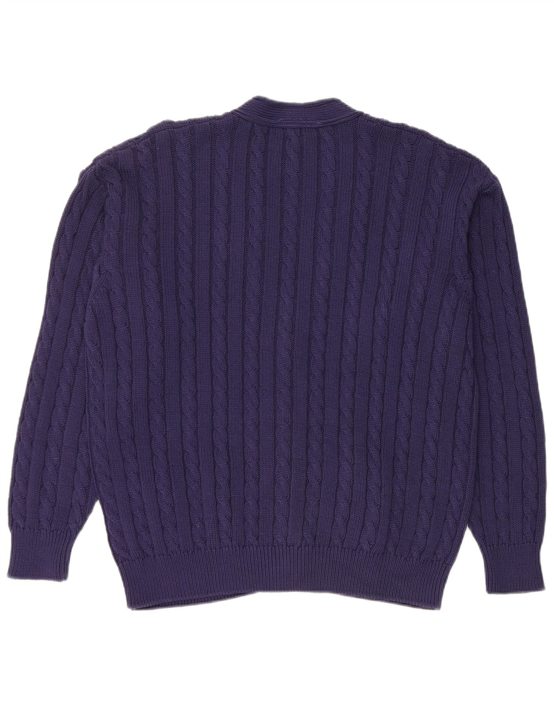 Maglione cardigan da uomo Sevres IT 50 cotone blu navy medio