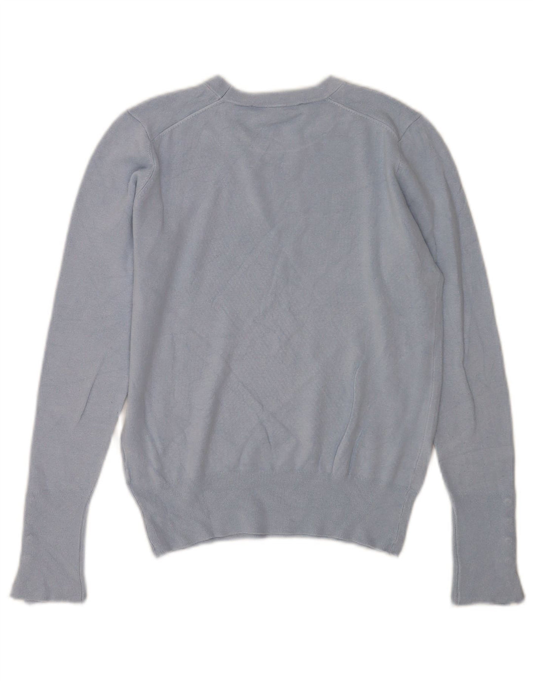 Maglione maglione girocollo da donna Zara UK 12 Viscosa blu medio