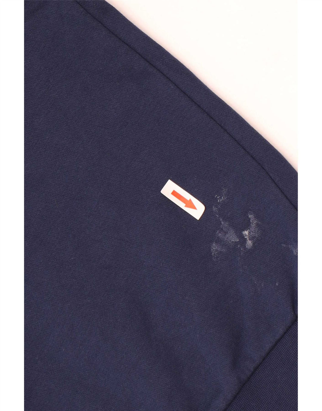 Felpa grafica da uomo Adidas piccola in cotone blu navy