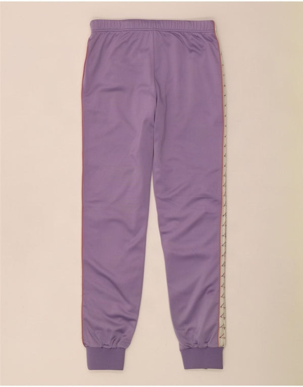 Kappa Womens Tracksuit Trousers Joggers UK 14 Medium Purple Colourblock