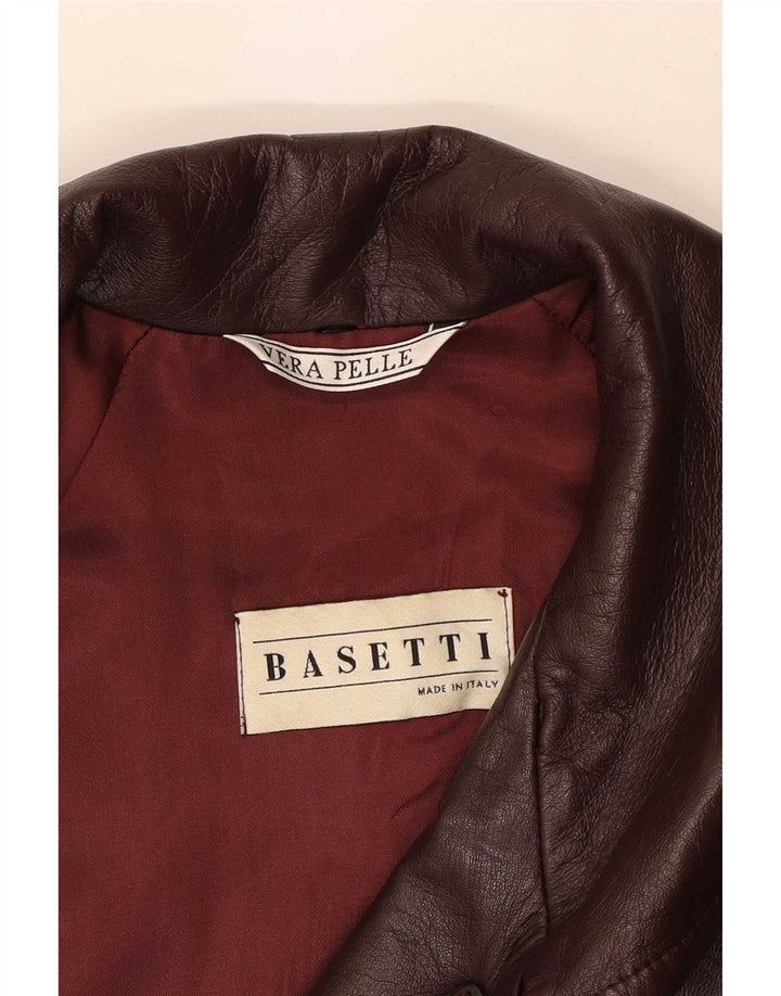 Cappotto in Pelle Donna Basetti IT 50 XL Pelle Marrone