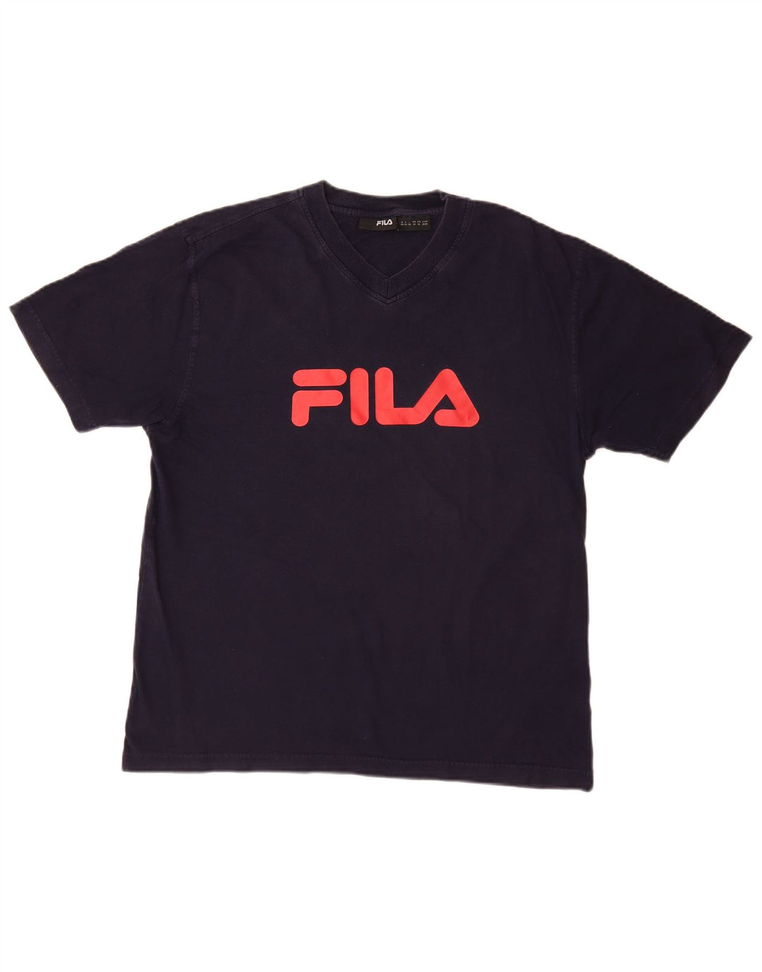 T-shirt grafica da uomo FILA Top in cotone blu navy medio