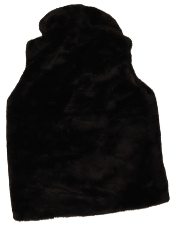 Gilet da donna in pelliccia sintetica M&Co UK 12 medio nero poliestere