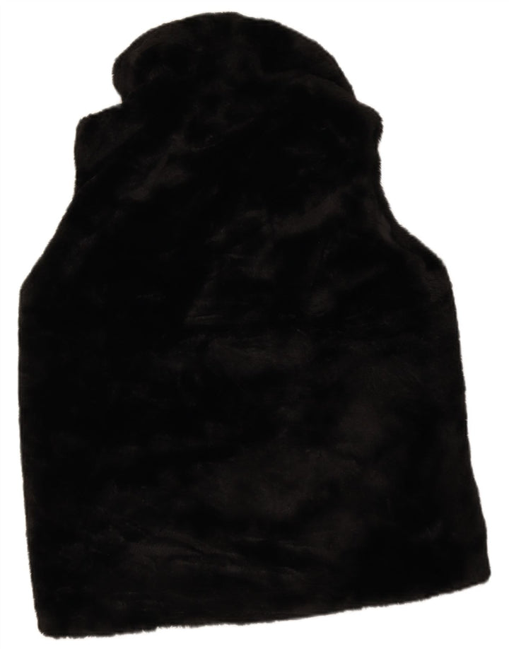 Gilet da donna in pelliccia sintetica M&Co UK 12 medio nero poliestere