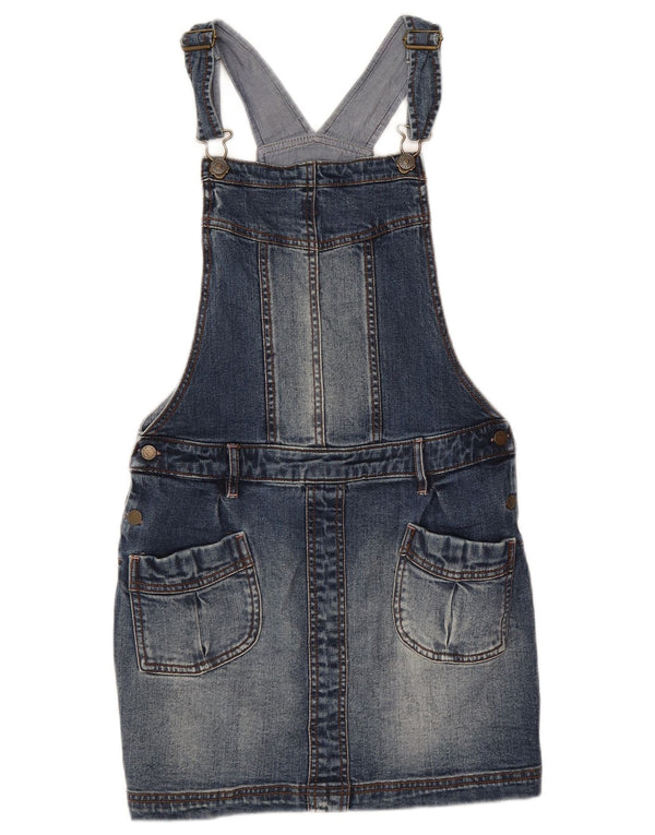 Gonna in denim salopette per ragazze Fat Face 12-13 anni W28 cotone blu