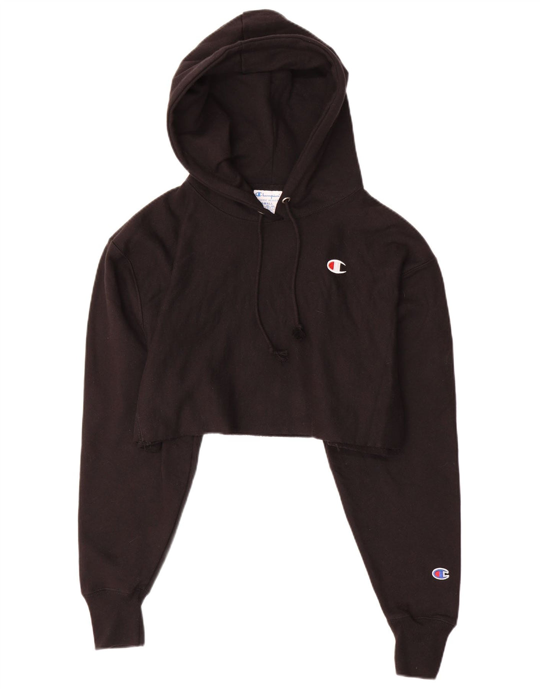 Maglione con cappuccio oversize con trama inversa da donna CHAMPION UK 10 piccolo nero