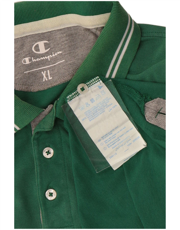 Polo da uomo Champion XL in cotone verde