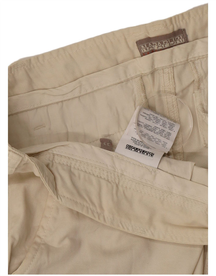 Pantaloncini cargo da uomo Napapijri W33 in cotone beige medio
