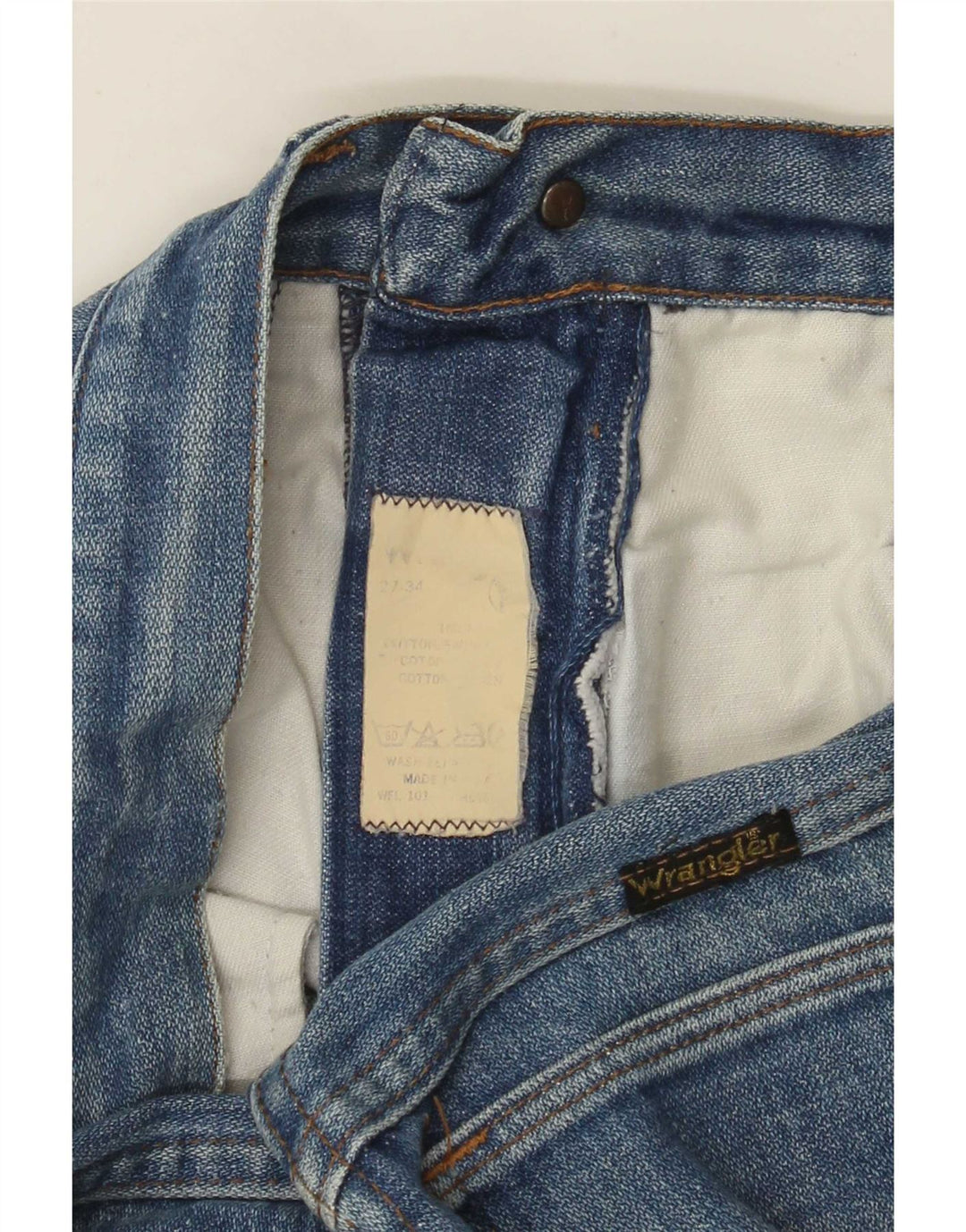 Jeans slim da donna Wrangler W27 L34 cotone blu
