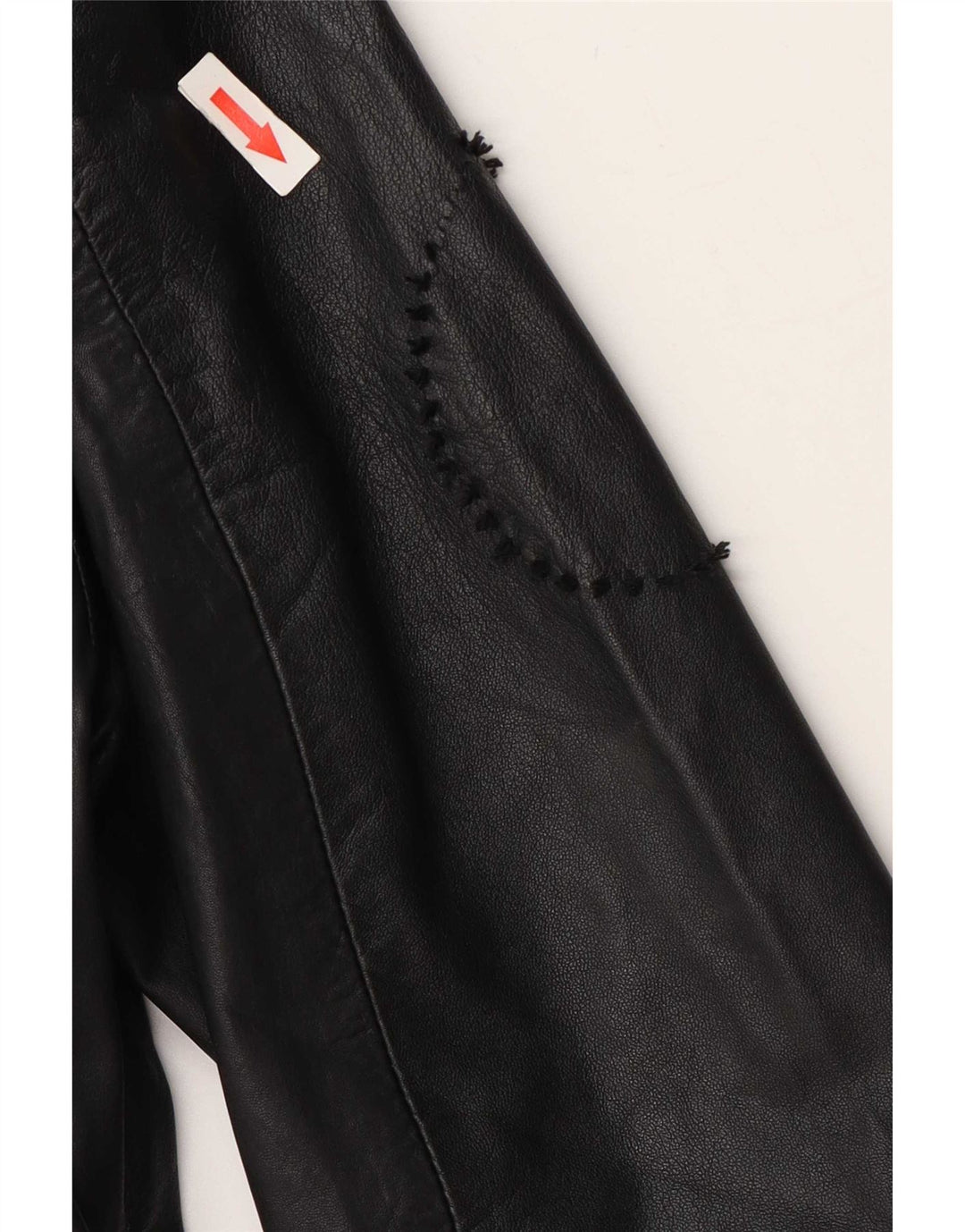 Giacca in pelle militare da donna Superdry UK 10 piccola nera