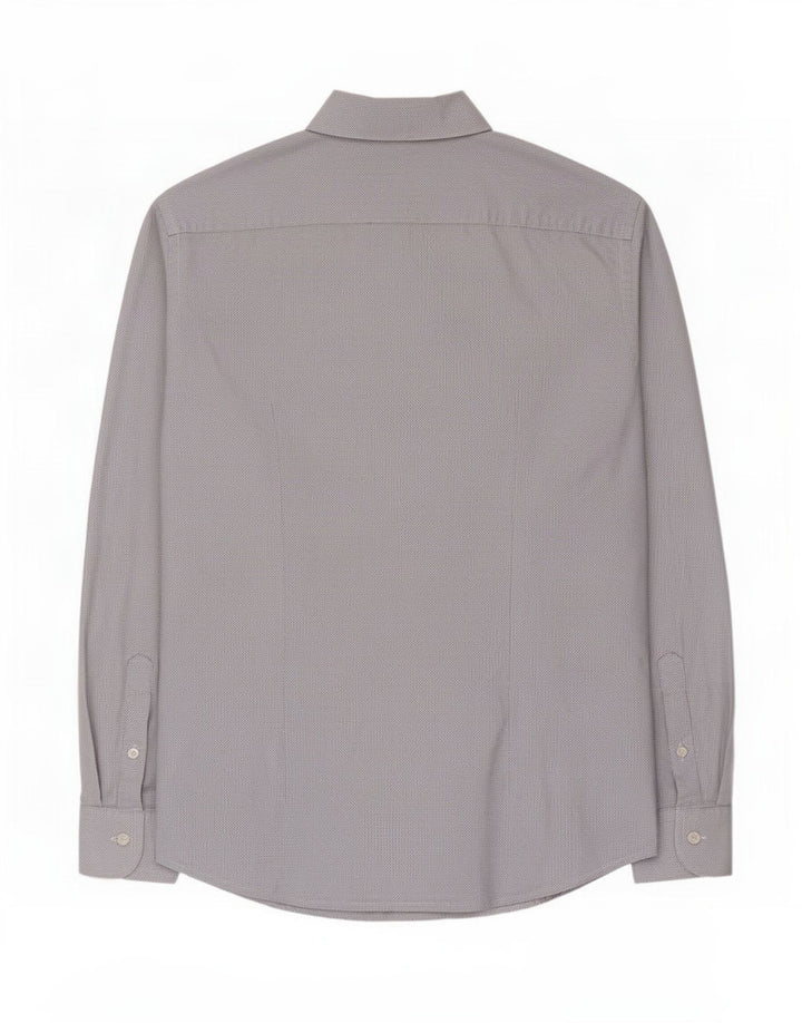 Camicia Trussardi Uomo Taglia 41 Blu Medio Maculato