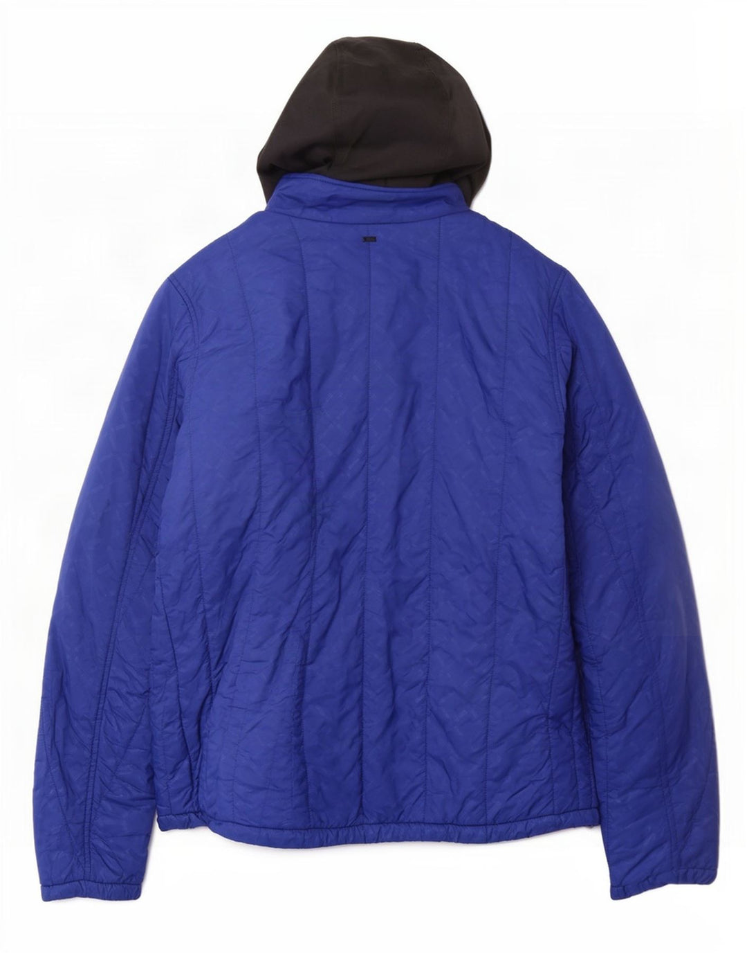 Giacca imbottita con cappuccio da donna G-Star UK 38 Nylon geometrico blu medio