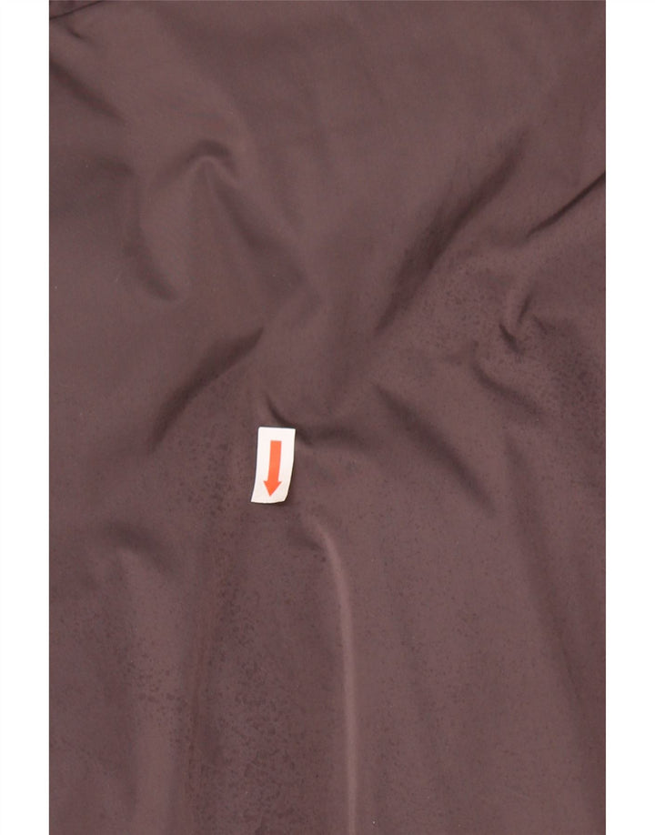 WOOLRICH Womens Hooded Windbreaker Jacket UK 16 Large Brown Vintage Woolrich and Second-Hand Woolrich from Messina Hembry 