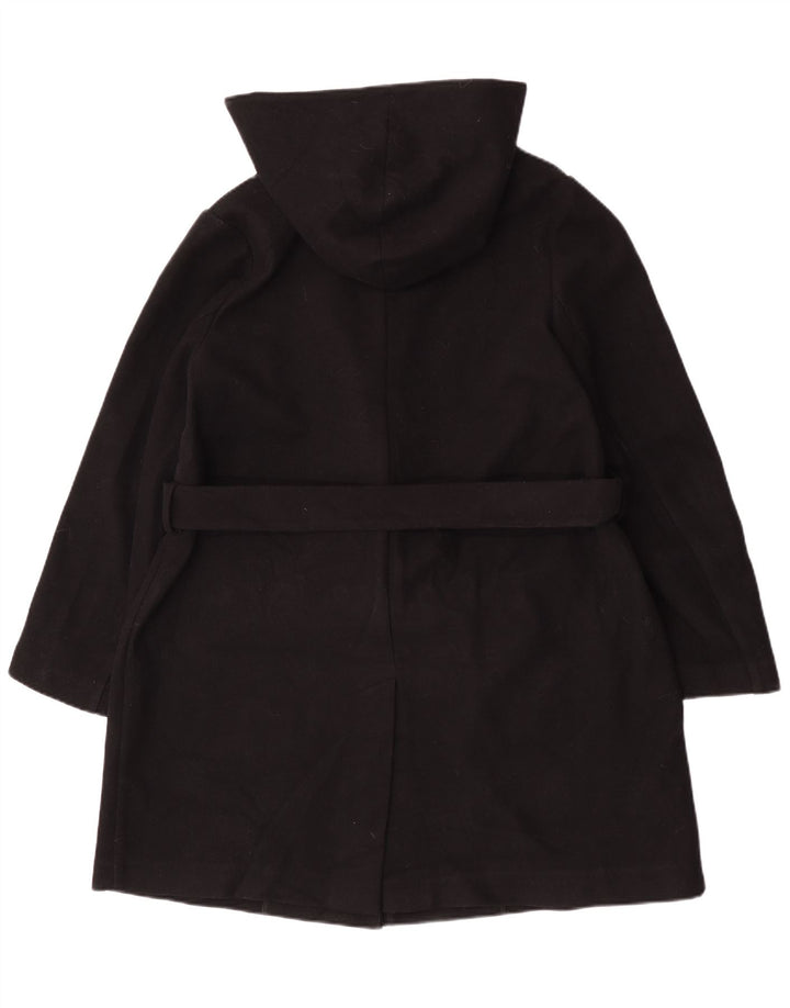 Soprabito da donna Marks & Spencer con cravatta frontale con cappuccio UK 18 XL poliestere nero