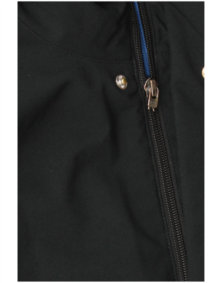 Giubbotto bomber con cappuccio da ragazzo Hugo Boss 13-14 anni piccolo poliestere nero