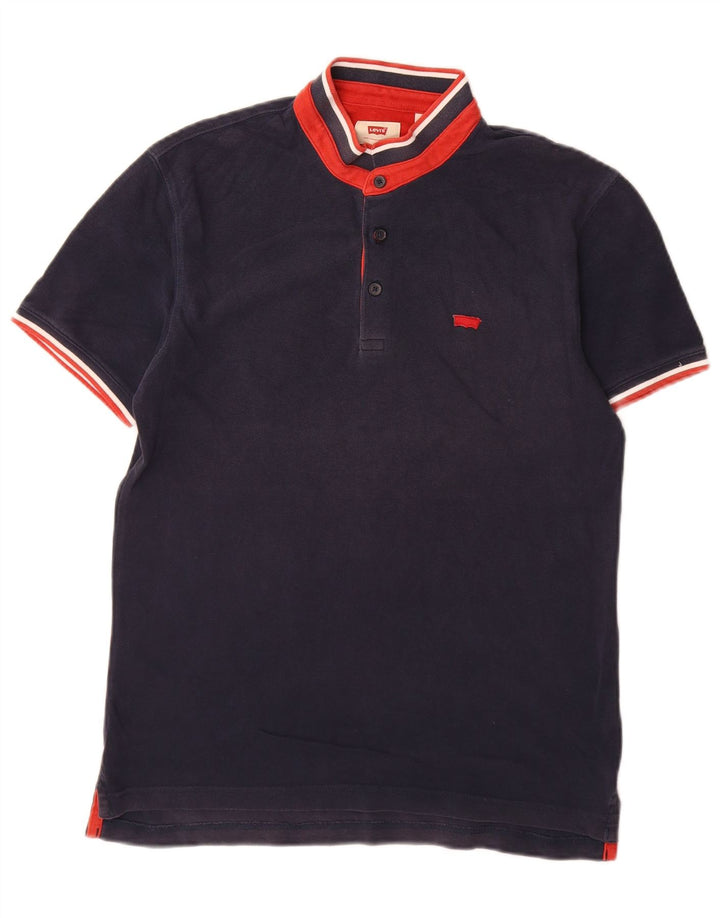 Polo Levi's da uomo piccola in cotone blu navy