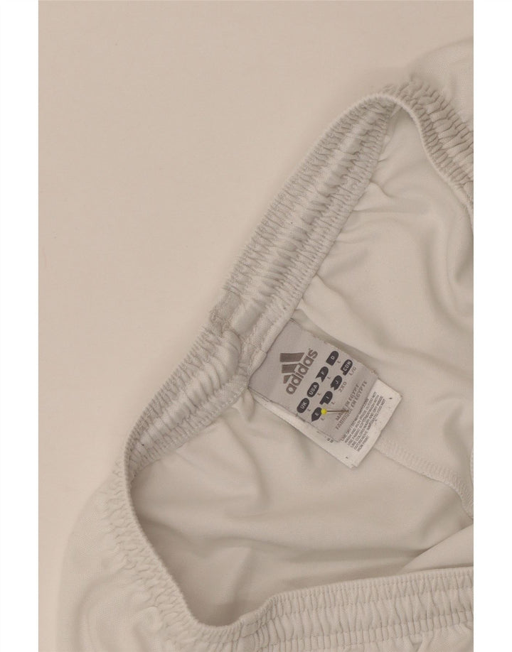 Pantaloncini sportivi ADIDAS Climalite da uomo, grandi, in poliestere bianco