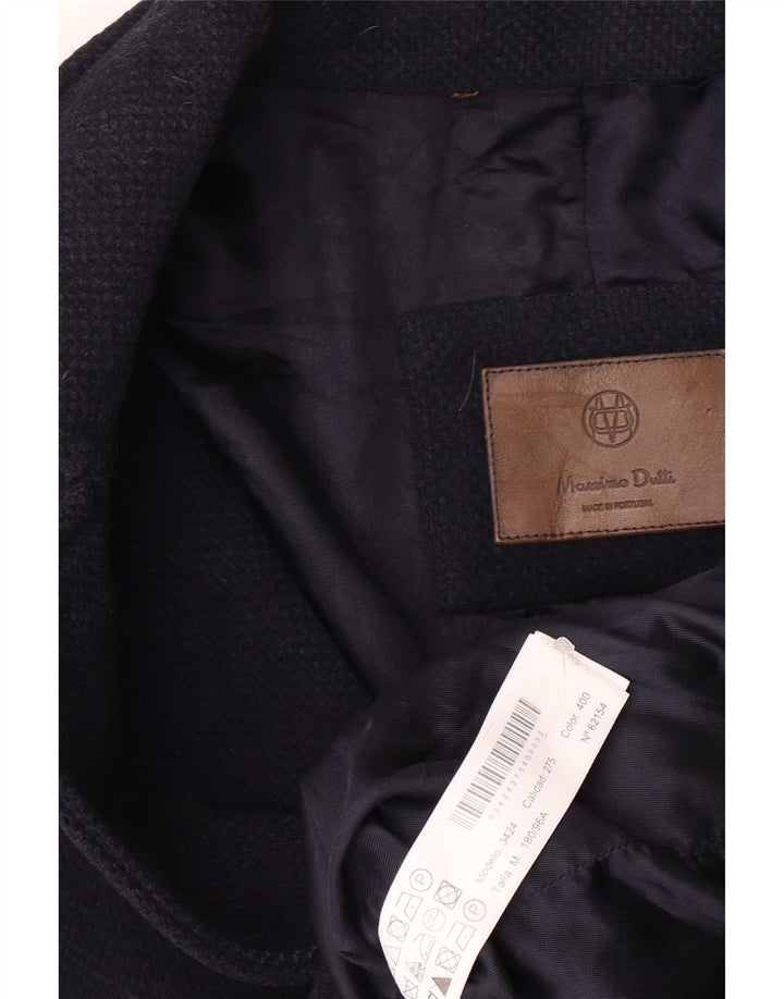 Cappotto da marinaio da uomo Massimo Dutti UK 38 medio in lana blu navy