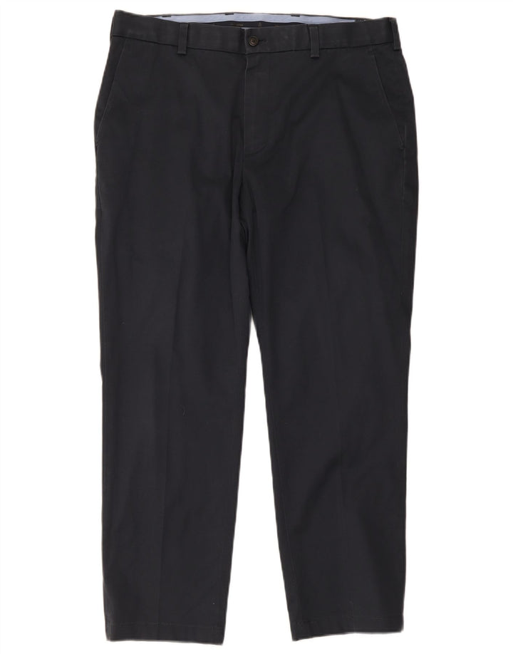 Pantaloni chino regolari elasticizzati da uomo Brooks Brothers W34 L27 Blu Navy