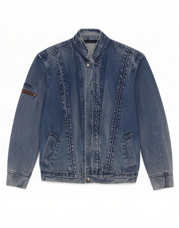 Giacca di jeans vintage da uomo UK 38 blu medio