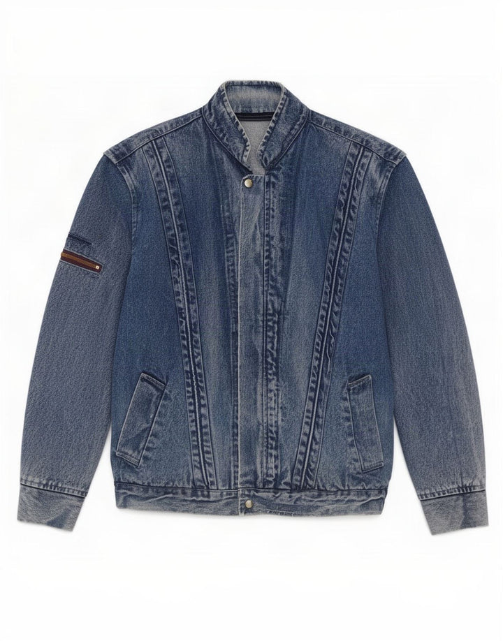 Giacca di jeans vintage da uomo UK 38 blu medio