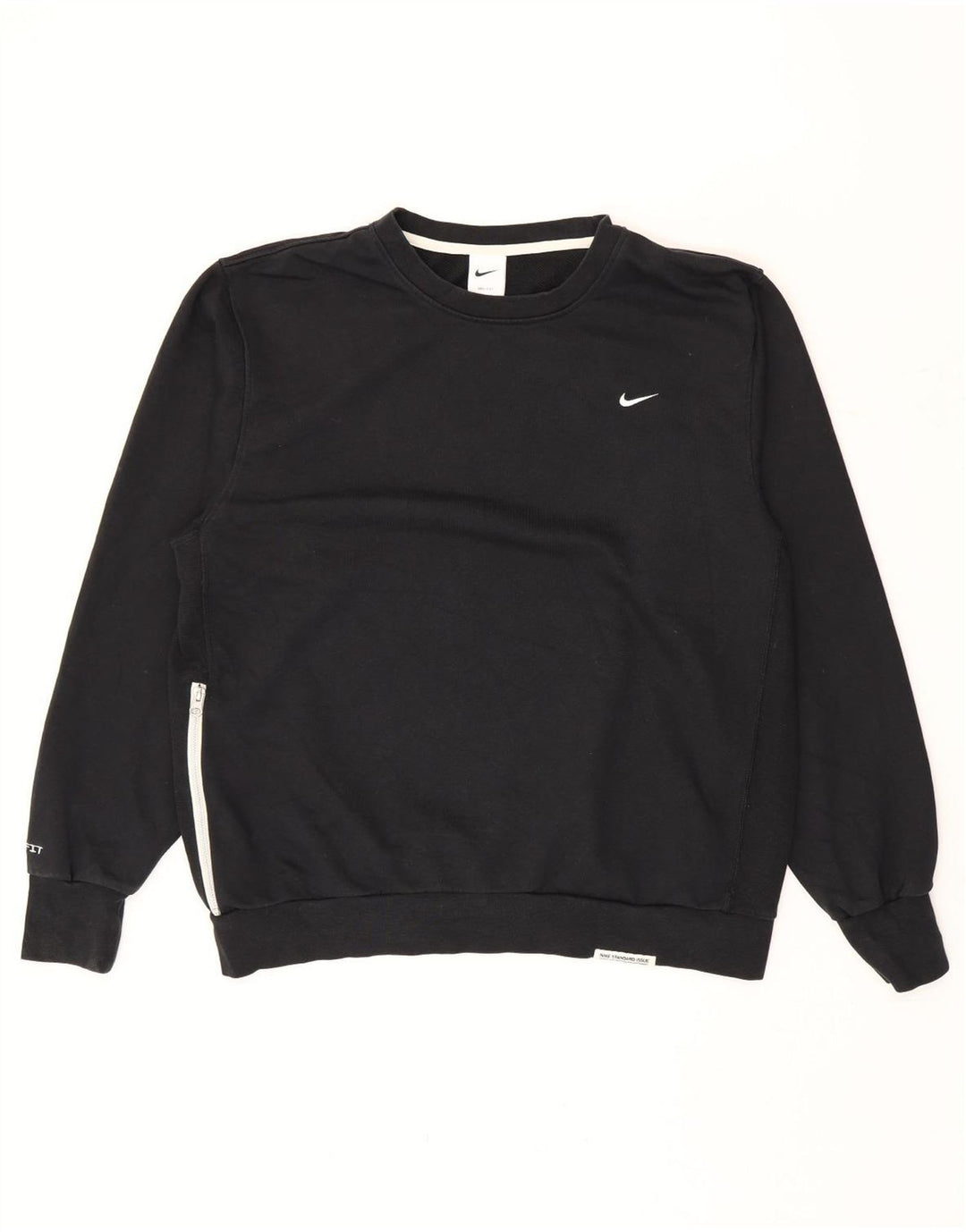Felpa da uomo Nike Maglione grande in cotone nero