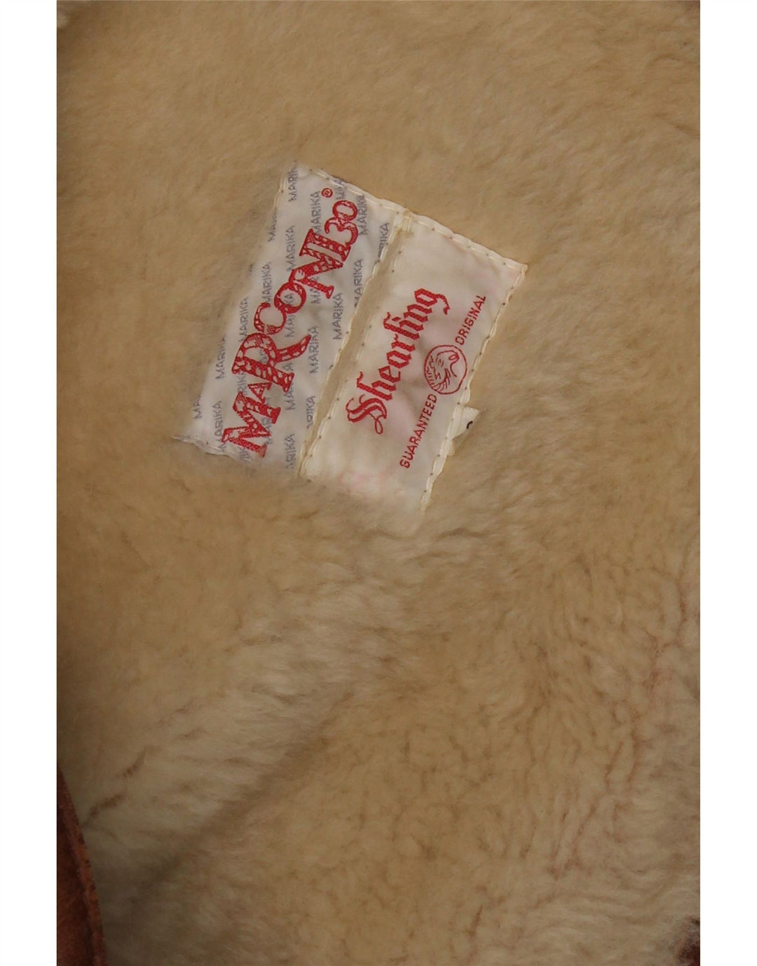 Giacca in shearling vintage da uomo IT 52 XL Shearling marrone