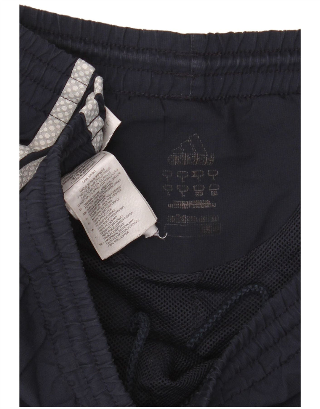 Pantaloncini sportivi da uomo Adidas Large blu navy in poliestere