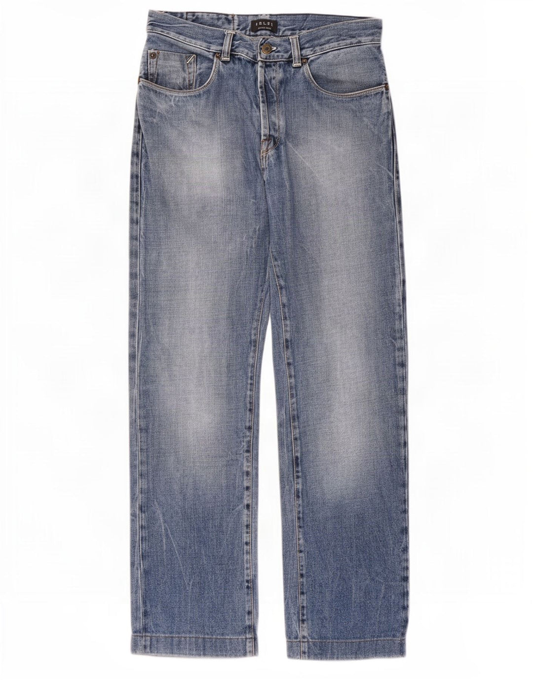 Jeans dritti da uomo Belfe W33 L28 cotone blu