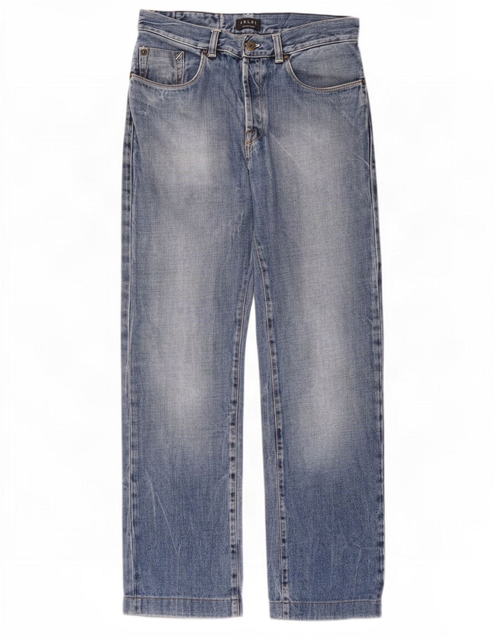 Jeans dritti da uomo Belfe W33 L28 cotone blu