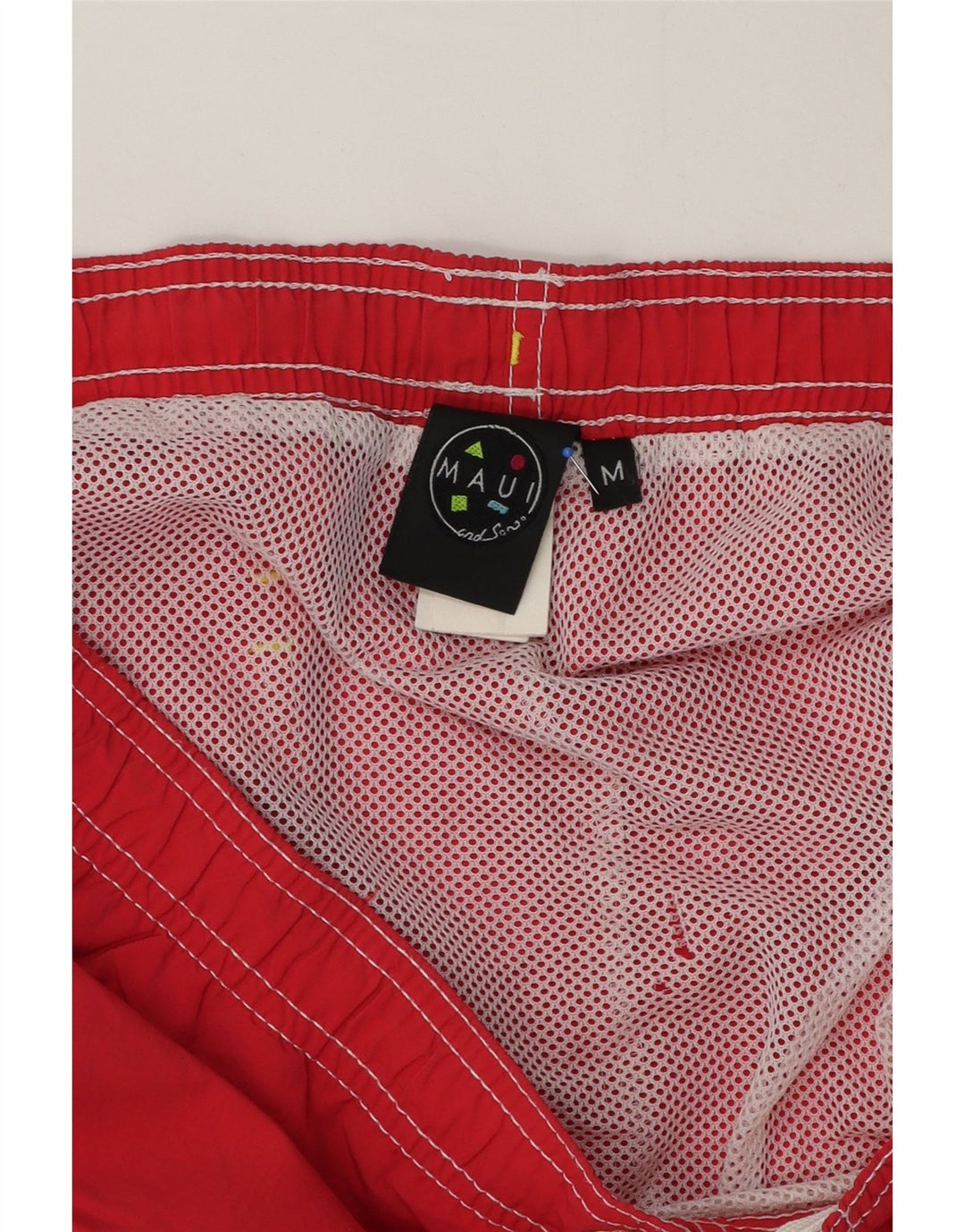 Pantaloncini da bagno da uomo Maui and Sons rosso medio in poliammide
