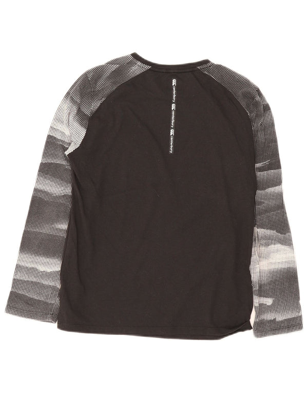 Top Canterbury da bambino a vestibilità regolare a maniche lunghe, 11-12 anni, colore nero