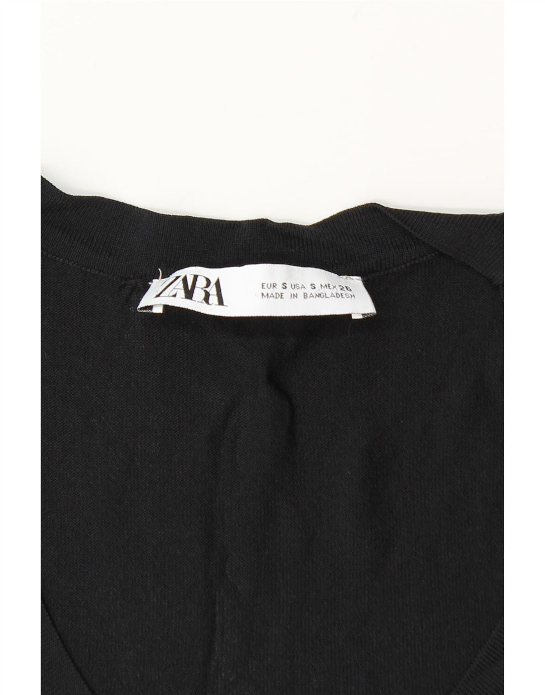 Canotta Zara da donna UK 8 piccola nera