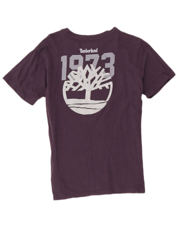 T-shirt grafica per ragazzi Timberland Top 15-16 anni XL cotone viola
