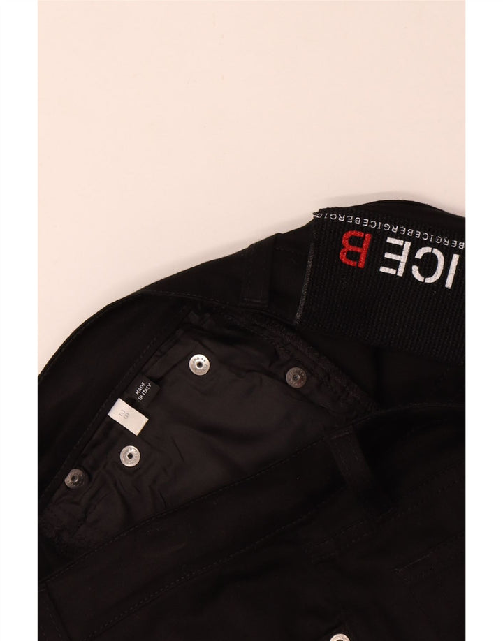 Pantaloni casual bootcut da donna Iceberg W28 L30 cotone nero