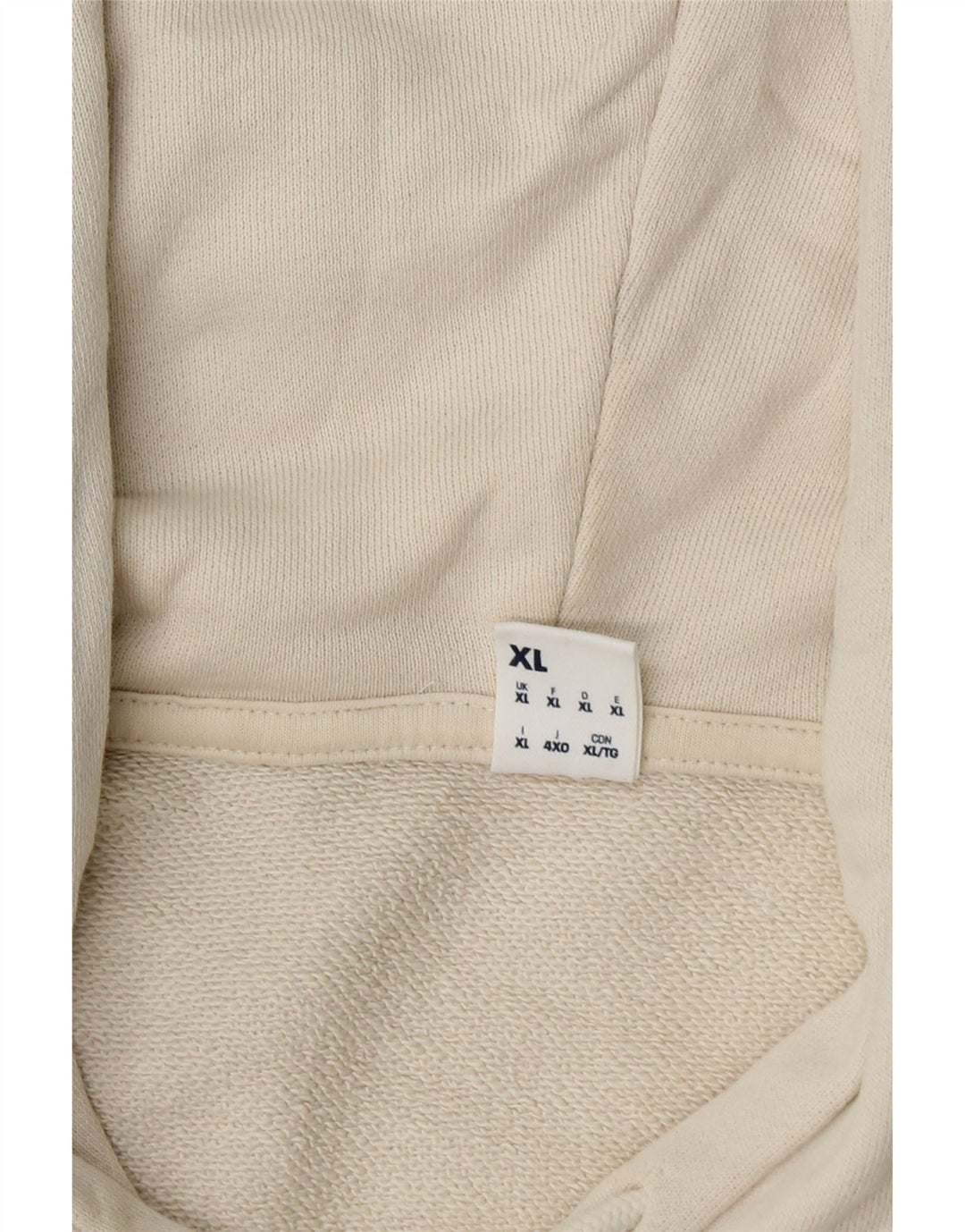 Maglia con cappuccio REEBOK da uomo XL in cotone bianco