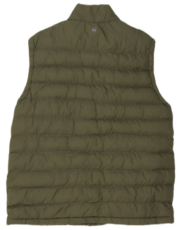 MOUNTAIN WAREHOUSE Gilet imbottito da uomo UK 42 XL Nylon kaki