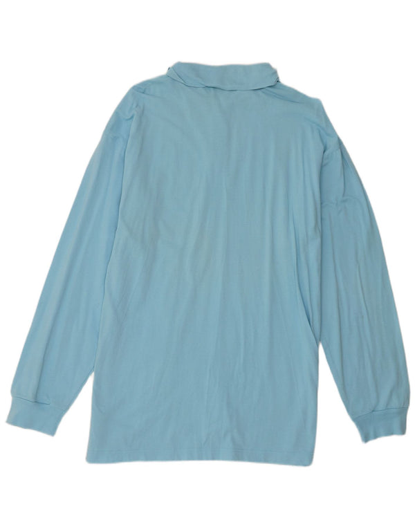 Polo da uomo a maniche lunghe Conte of Florence XL in cotone blu