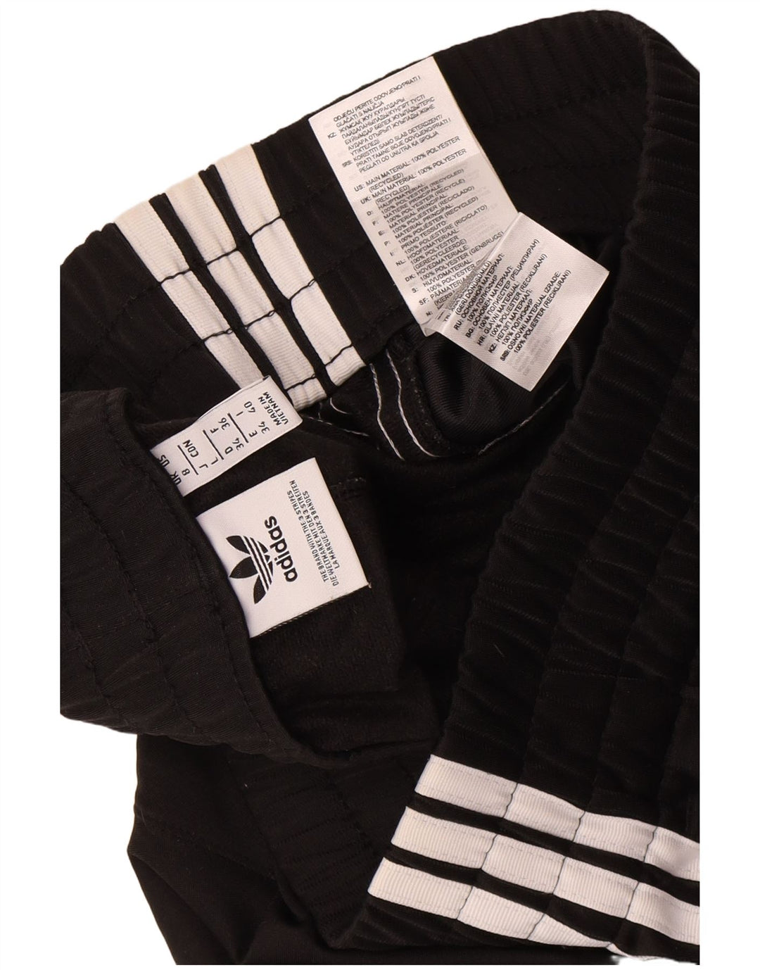 Pantaloncini sportivi da donna Adidas UK 8 Small poliestere nero