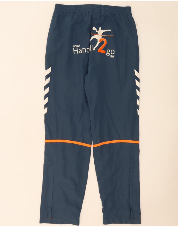 Pantaloni da tuta grafici da uomo Hummel a blocchi di colore blu navy medio